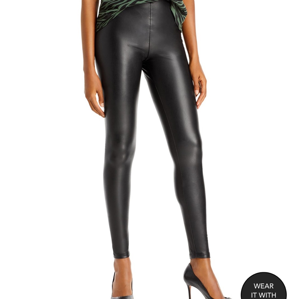 AQUA by Bloomingdales High waist faux leather leggings